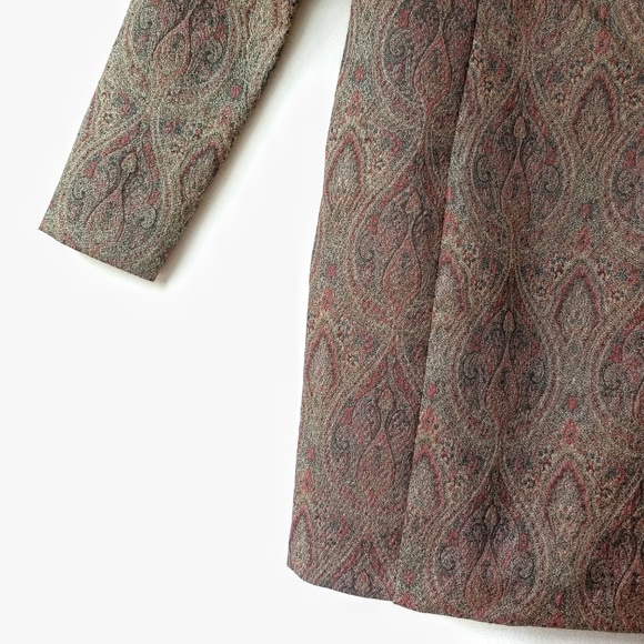 NWT Express Metallic Brocade Jacquard Dress - Picture 4 of 7